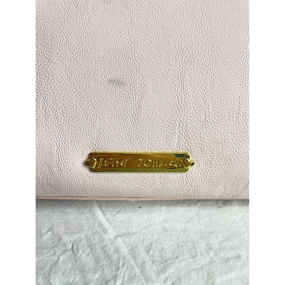 Betsey Johnson Pink Bow Studded Satchel Crossbody Bag Gold Hardware - Picture 4 of 8